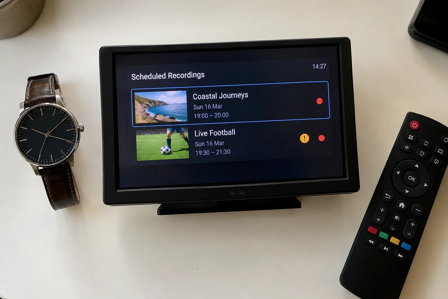 IPTV-Timerkonflikt: Welche geplante Aufnahme ist betroffen?